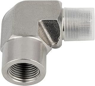 Metalwork 304 Stainless Steel Forged Pipe Fitting, Heavy Duty 90 Degree Street Elbow, 1/4" NPT Female x 1/4" NPT Male, High Pressure, 1 Pc