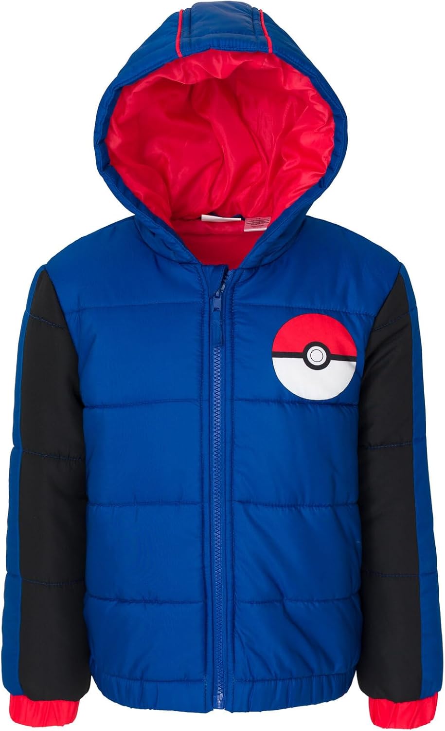 Pokemon Zip Up Winter Coat Puffer Jacket Little Kid to Big Kid
