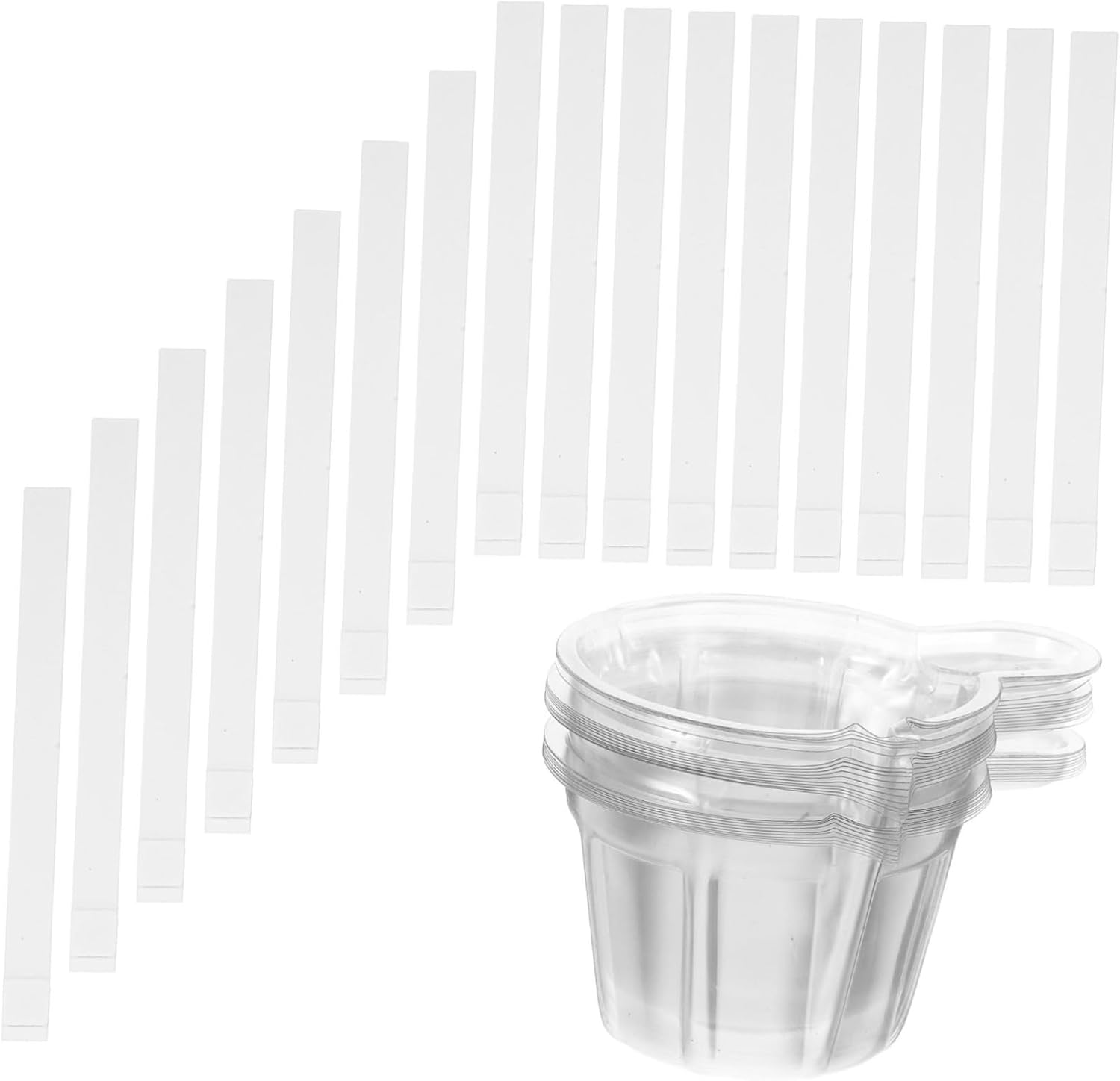 Keto Urine Test Strips and Cups Set for Accurate Ketone Level Detection Quick Results Lightweight Portable Design for Home Travel Fat Loss Monitoring