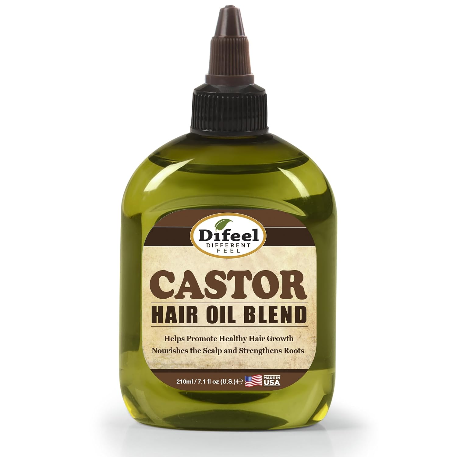 Difeel Mega Care Castor Hair Oil Blend 7.1 oz. - Blended Castor Oil for Hair Growth