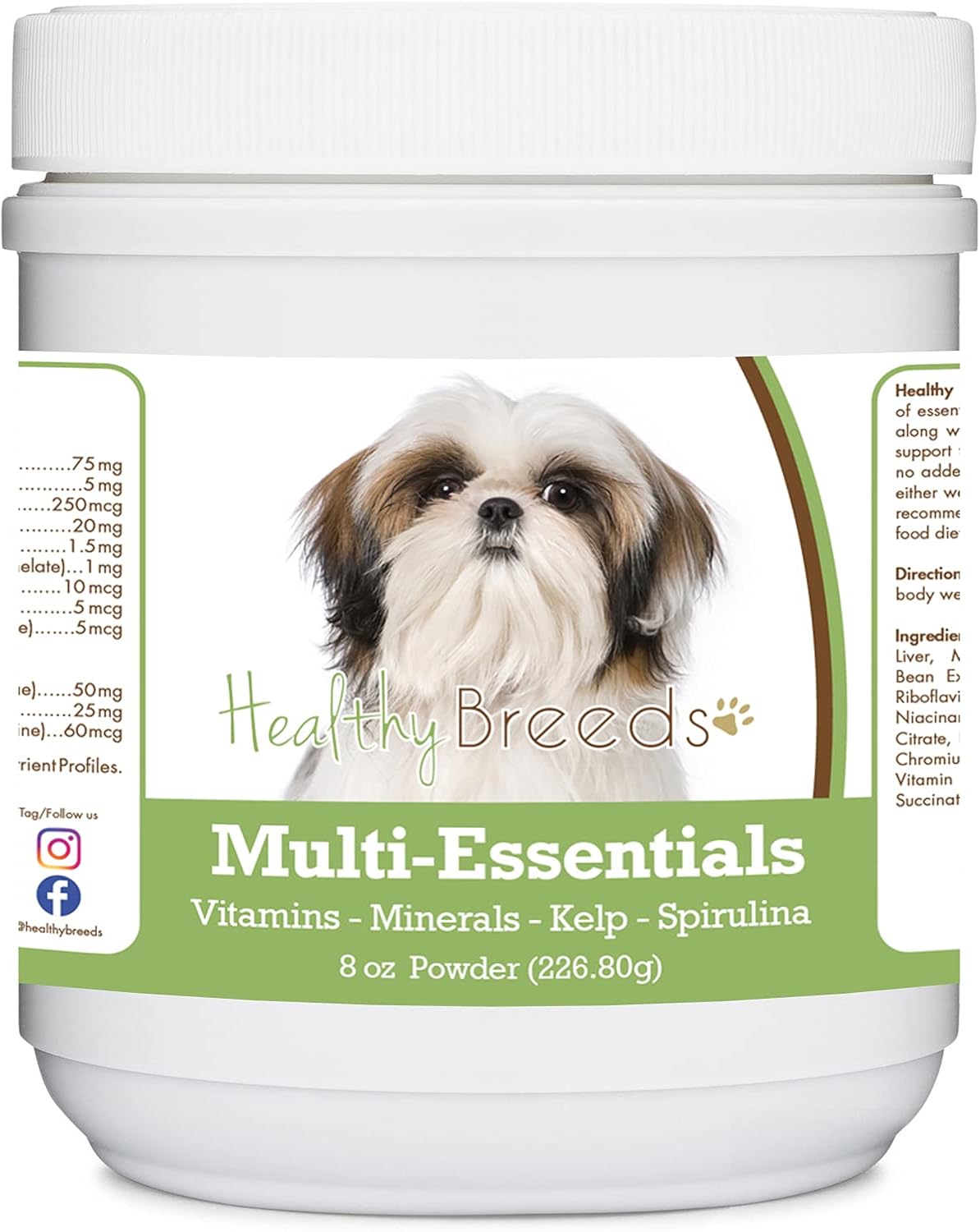 Healthy Breeds Shih Tzu Multi-Essentials Powder for Dogs - an Ideal Supplement of Vitamins, Minerals & Antioxidants for Your Dog - 8 oz