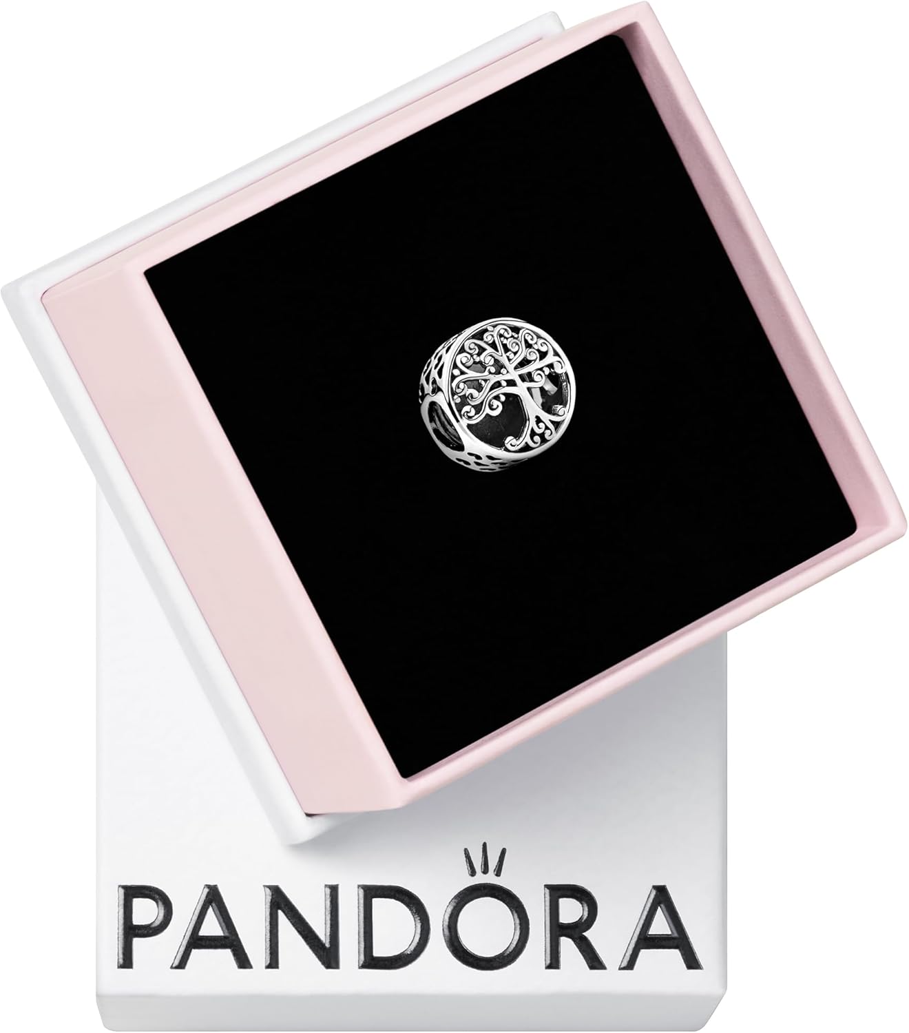 Pandora Openwork Family Roots Charm - Compatible Moments - Gift for Her - Made with Sterling Silver - with Gift Box