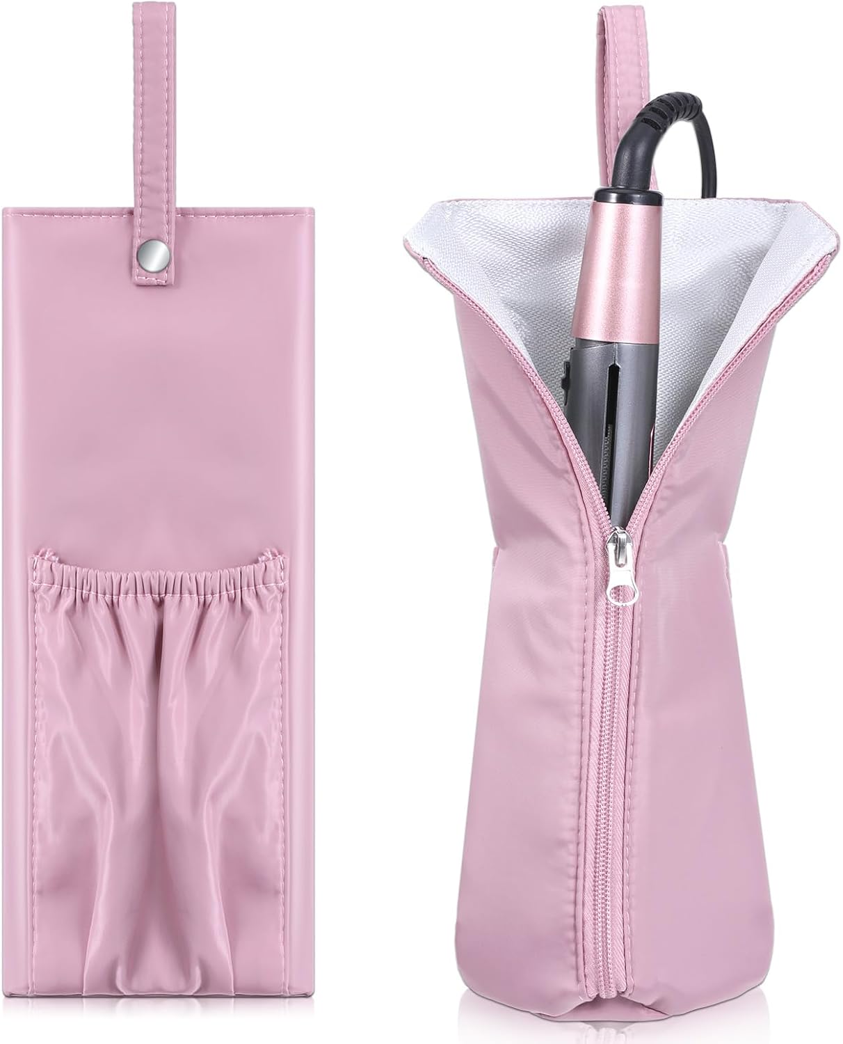 Lusofie Curling Iron Mat Bag Hot Iron Holster Heat Resistant Mat for Hair Tools Curling Iron Storage Curling Iron Travel Case Heat Resistant Hair Tool Storage for Home Travel