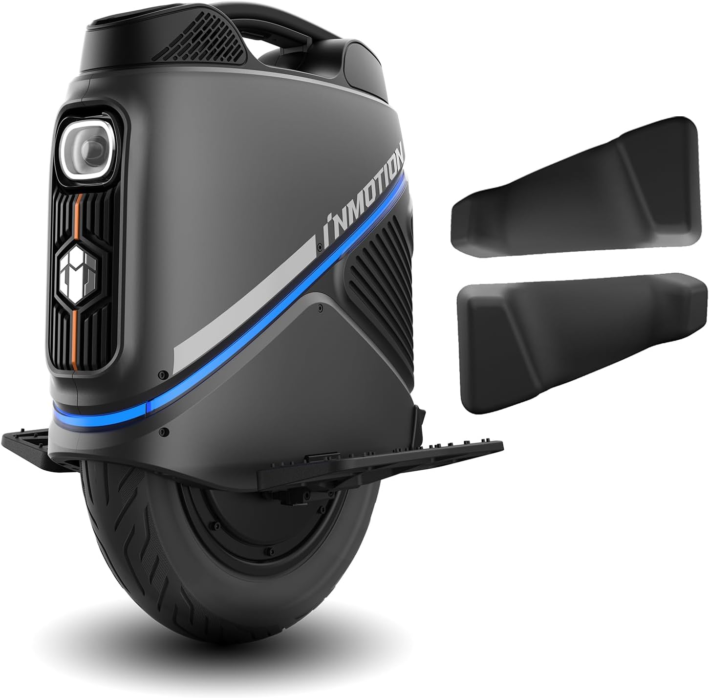 INMOTION V9 Electric Unicycle with Leg Pads for Adults – 16” Self-Balancing EUC with Suspension, One Wheel Scooter with GPS Tracking & Remote Lock (UL-2272 Certified)