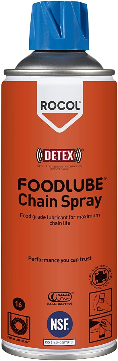 Rocol 15610 Foodlube Chain Spray (NSF Reg) Food Grade Chain Lubricant 400ml