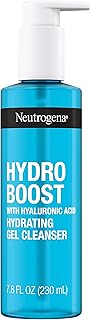 Neutrogena Hydro Boost Facial Cleansing Gel, Hydrating Gentle Face Cleanser and Makeup Remover with Hyaluronic Acid, Hypoallergenic Formula, 7.8 FL OZ