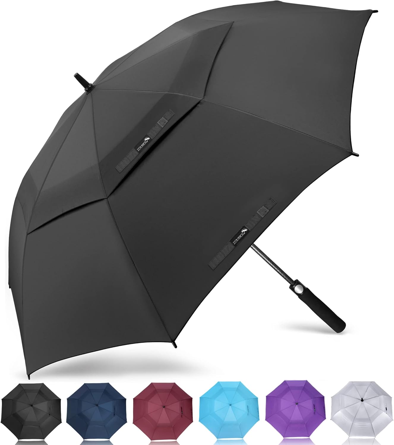 ZOMAKE Large Golf Umbrella for Rain Heavy Duty,Big Golf umbrellas Windproof,51/54/62/68 Inch Extra Large Oversized Umbrella