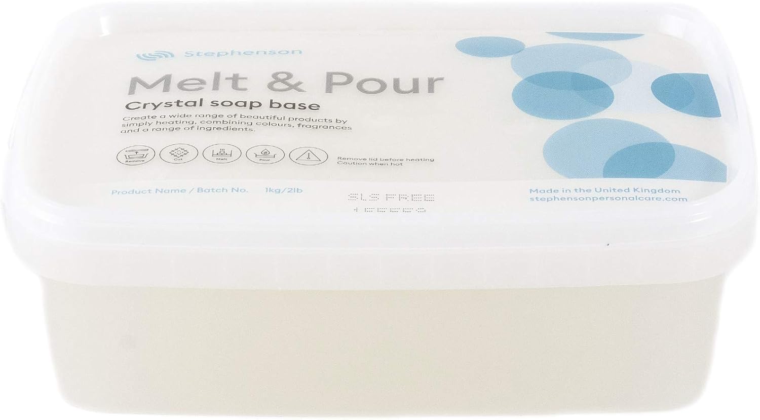 Stephenson Melt and Pour Soap Base Clear SLS FREE - 2Kg