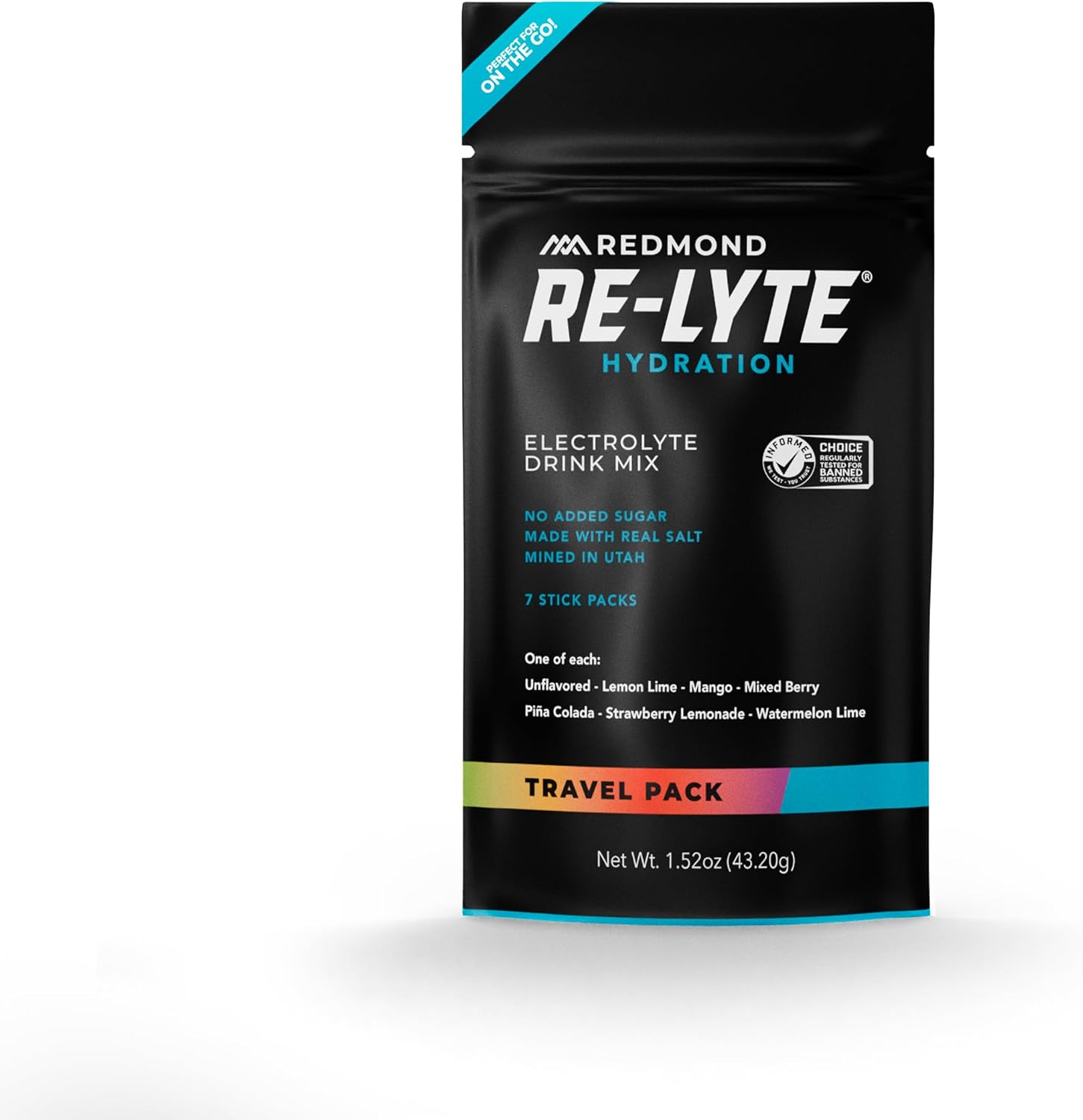 REDMOND Re-Lyte Sugar Free Electrolyte Powder Packets (Variety) 7ct