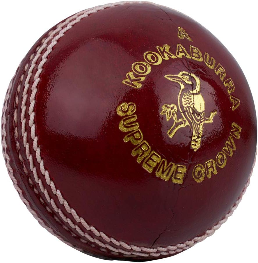 Kookaburra Supreme Crown Cricket Ball, Red - Mens, Youths and Womens