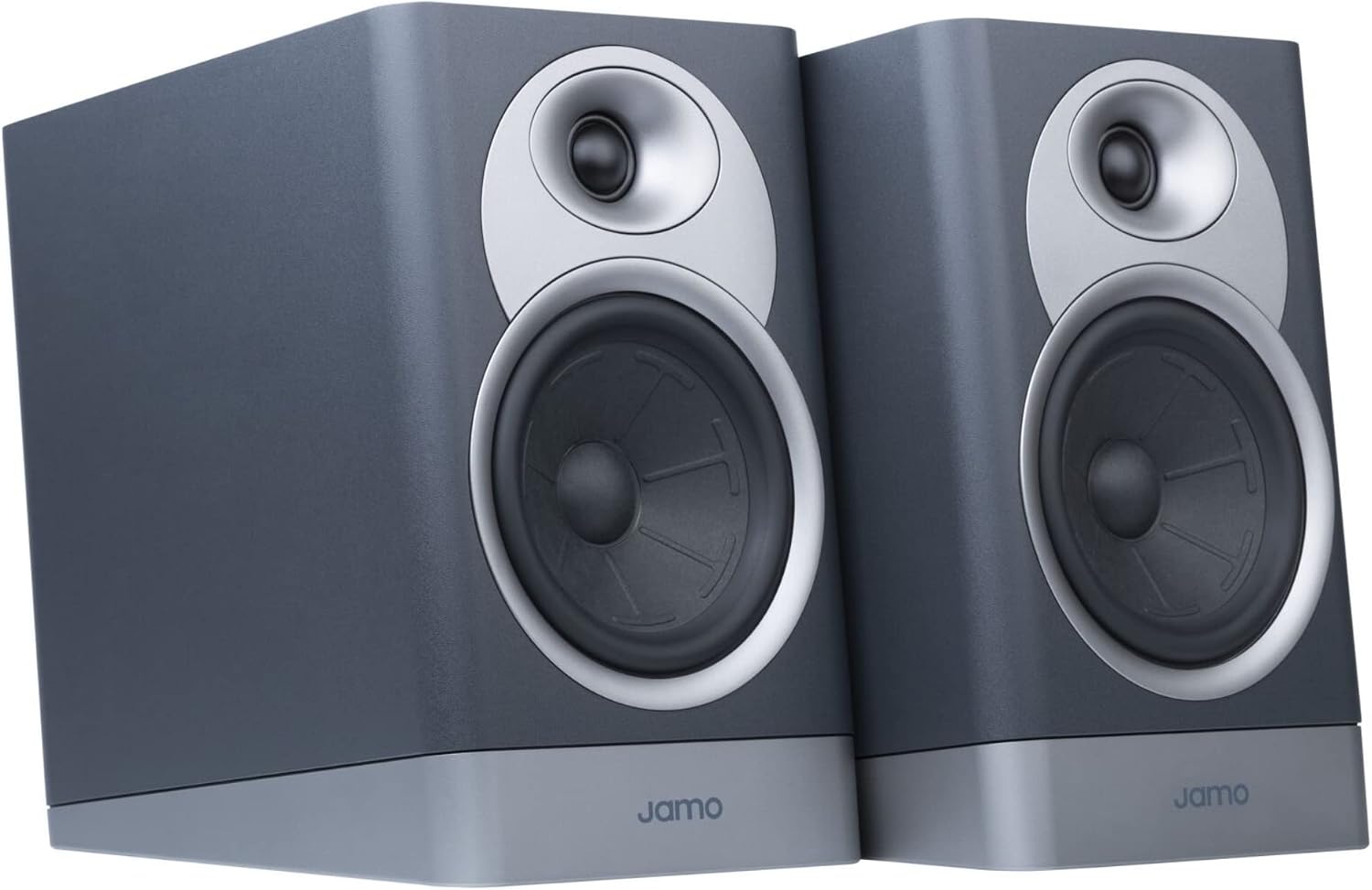 Jamo S7-15B Bookshelf Speakers, Blue Fjord - 5.5" Woofer - Two-Way Bass Reflex + 1-Inch Tweeter - Stylish & Compact