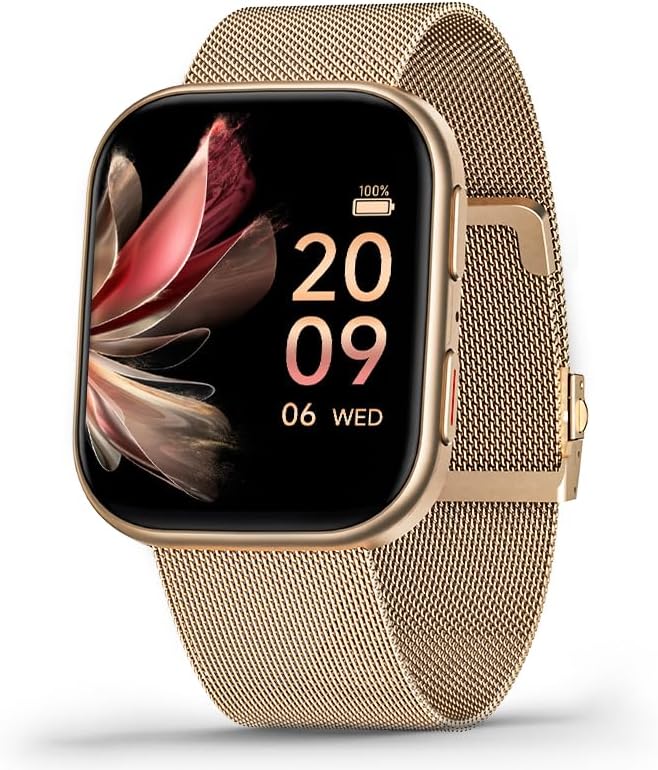 FITVII Health & Fitness Tracker (Answer/Make Calls), Smart Watch with 24/7 Heart Rate and Blood Pressure, Sleep Tracking, Blood Oxygen Monitor, 120+ Sport Mode Activity Tracker for Women Men