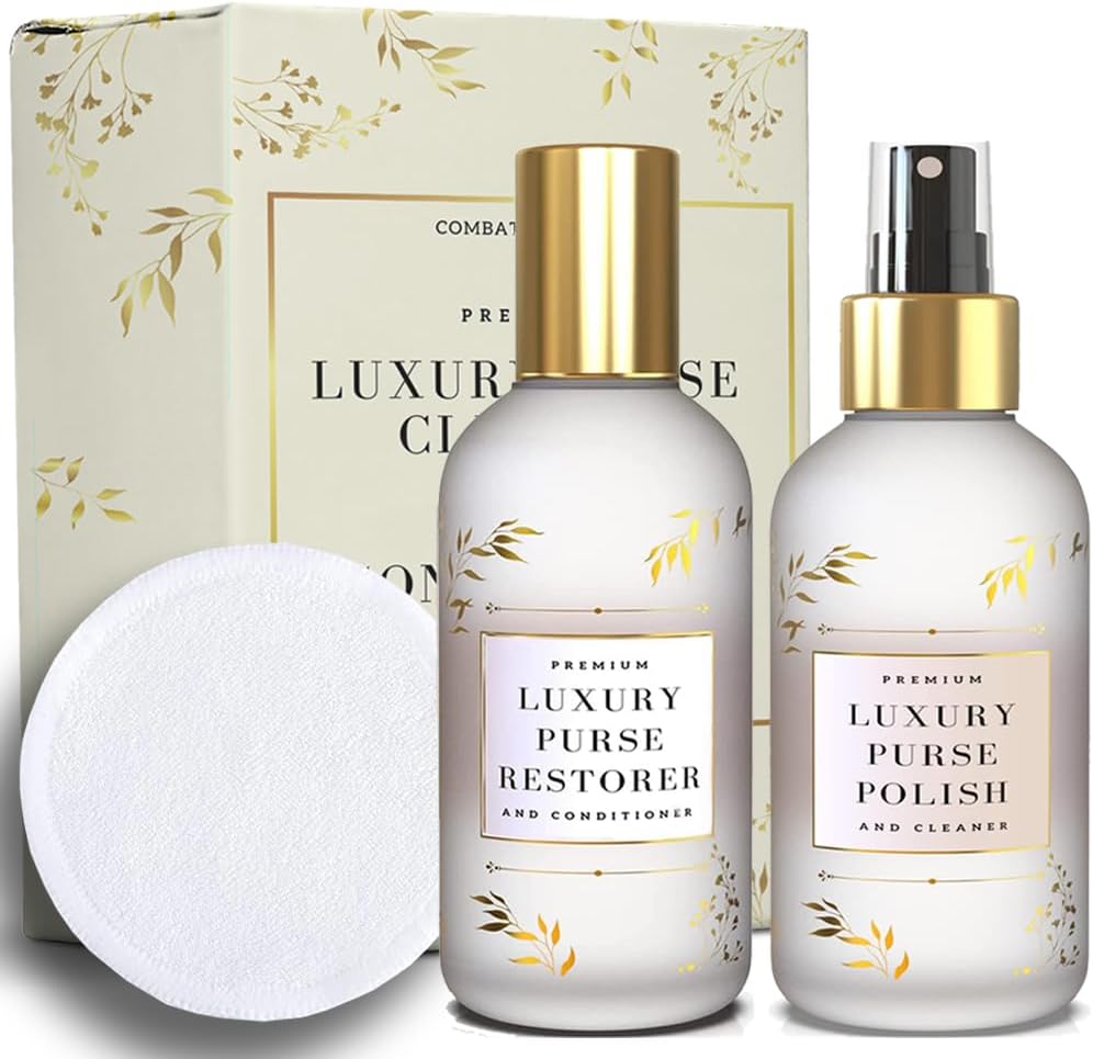 Leather Purse Cleaner & Conditioner for Handbags, Designer Bags, and Luxury Purses, Recommended Leather Cleaner for Handbags & Leather Conditioner for Purses by Combat Cleaner