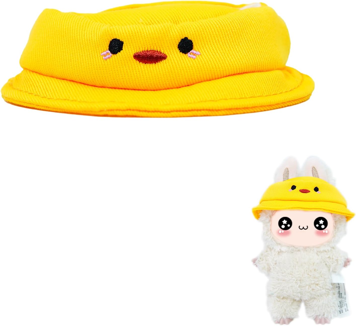 Sunny Duckling Hat for Macarons Dolls - 6.7in Adorable Summer Accessory 6.7" Doll Clothes Macarons Dolls Accessories labooboo Clothes