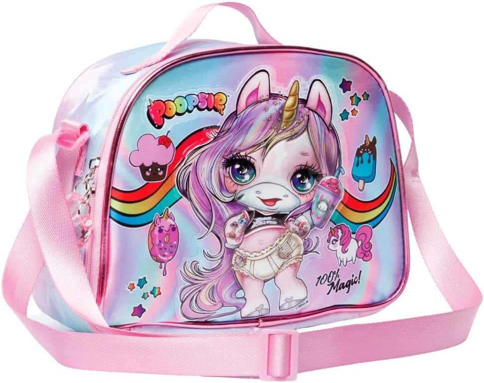 Poopsie Slime Surprise Magic-Lunch Bag, Pink, 26 x 22.5 cm