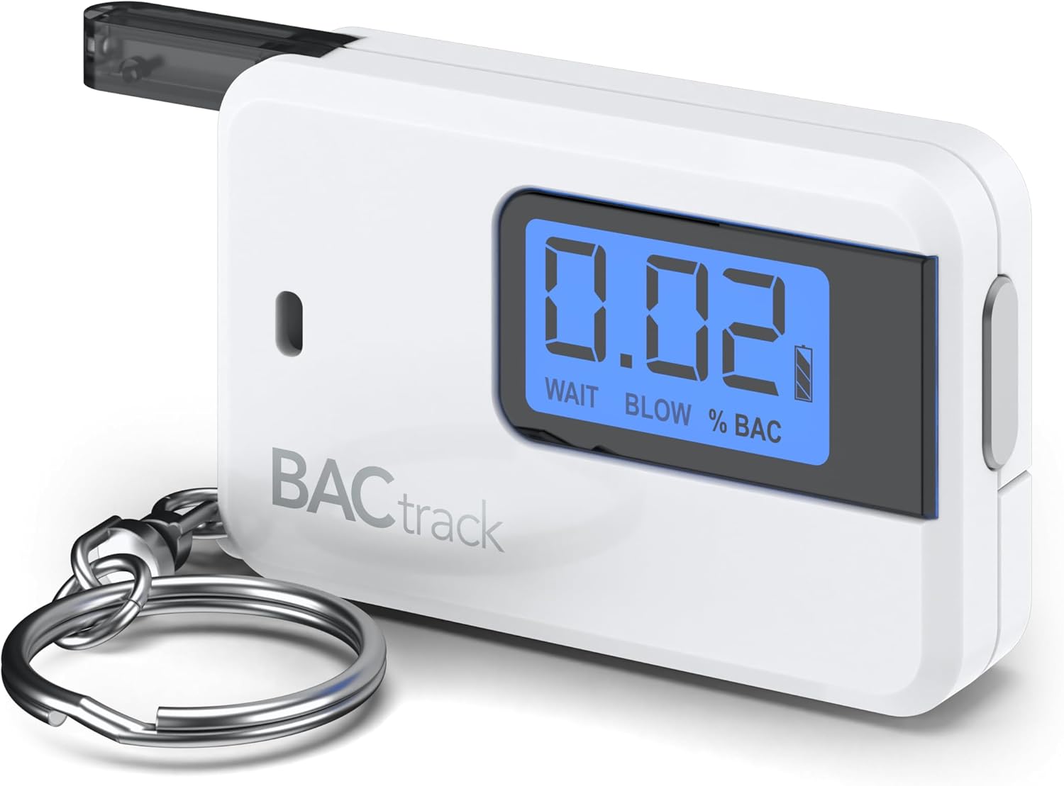 BACtrack Go Keychain Breathalyzer (White) | Ultra-Portable Pocket Keyring Alcohol Tester for Personal Use