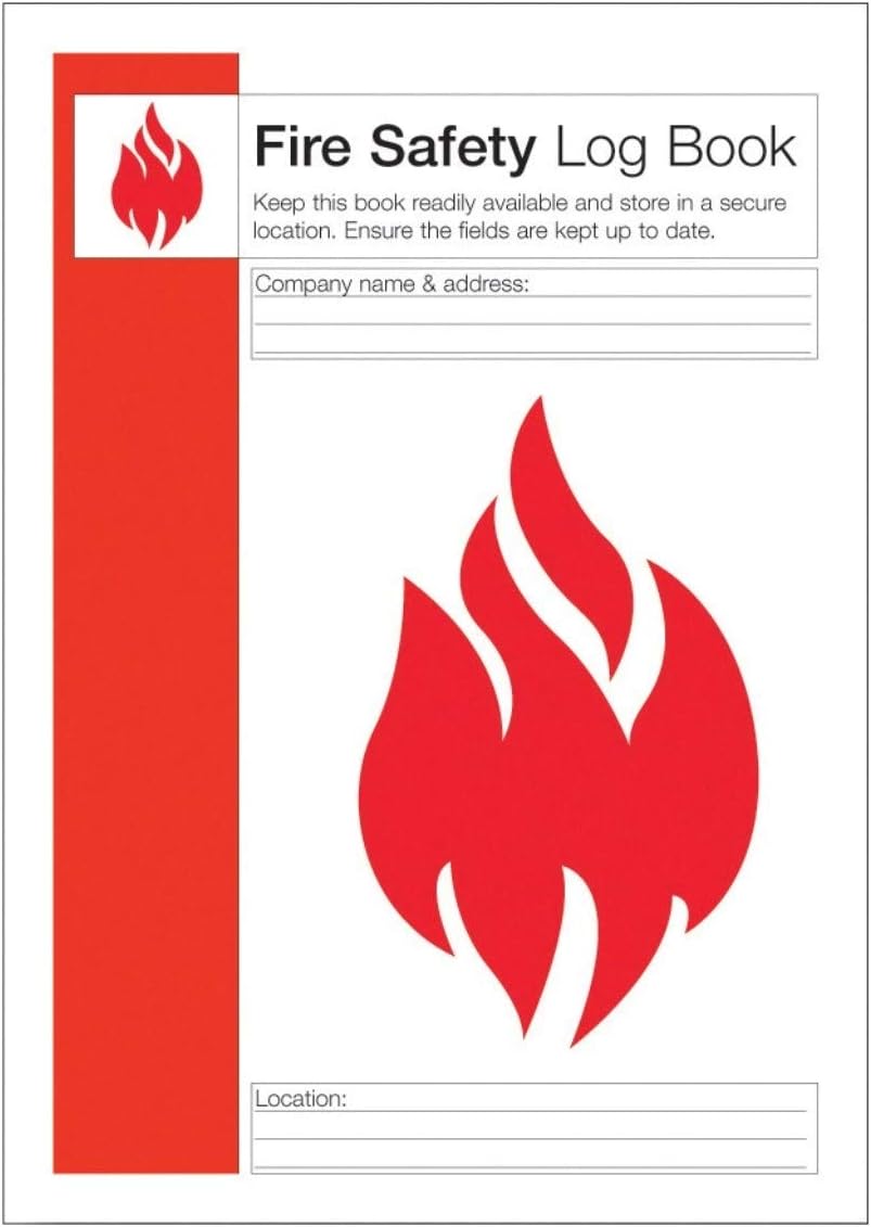 Safety First Aid Group Fire Safety Log Book A4