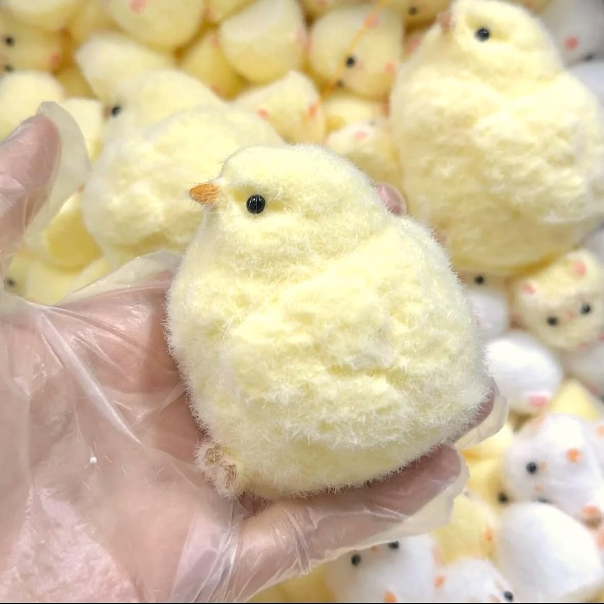 1pcs Handmade Chick Squishy Toys Ultra Soft squishies Fidget Toys Silicone Squeeze Toys for Stress Relief ( Chicken )