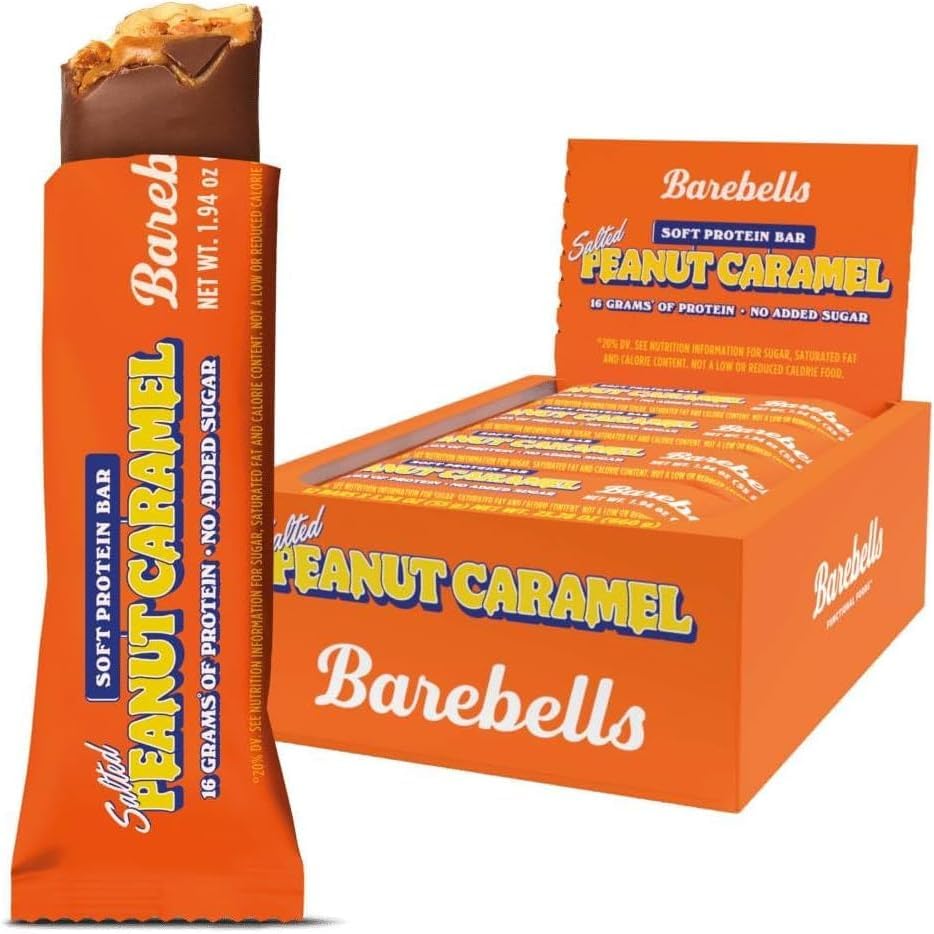 Barebell Protein Bar 12 x 55g (1 Box, Peanut Caramel)