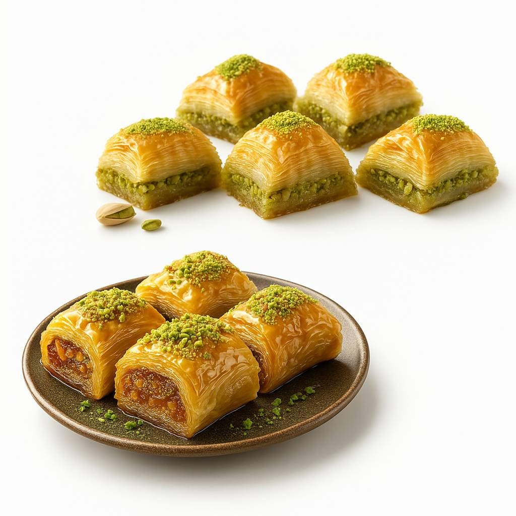 Andy Anand Luxury Sugar Free Baklava: Guilt-Free Nutty Layers That Defy Sugar Free Taste, | Perfect for Chocolate Lovers, Unbelievably Delicious Turkish Baklava Treats and Snacks (26 Pcs 8.8 Oz)