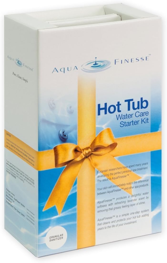 AquaFinesse Hot Tub Water Care Starter Kit - Dichlor (Powder)