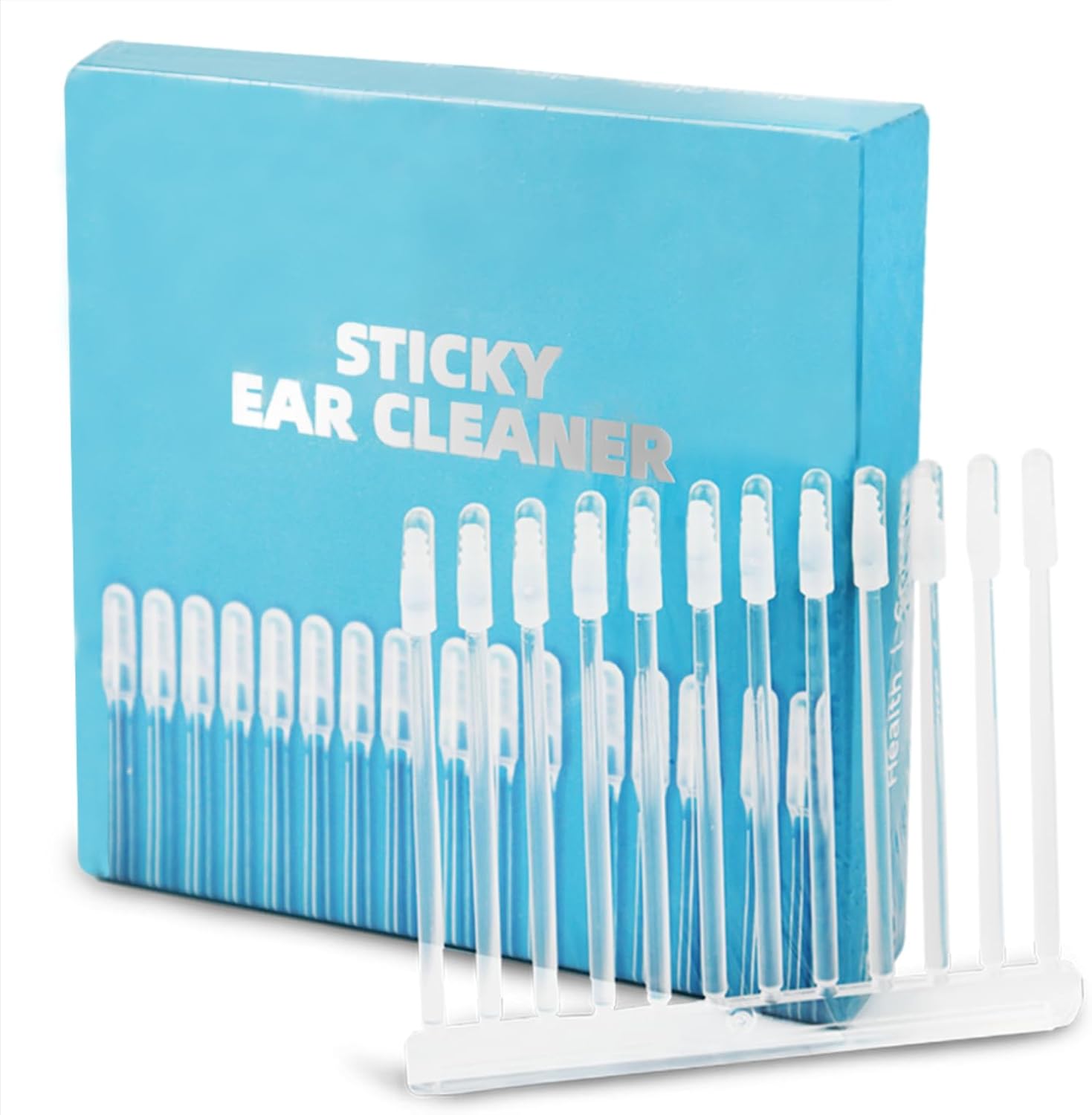 Ear Wax Removal,24PCS Sticky cotton swabs Professional Ear Cleaner Set Earwax Removal Tool,Reusable Ear Sticky Cotton Buds Wax Removal Set for Children & Adults