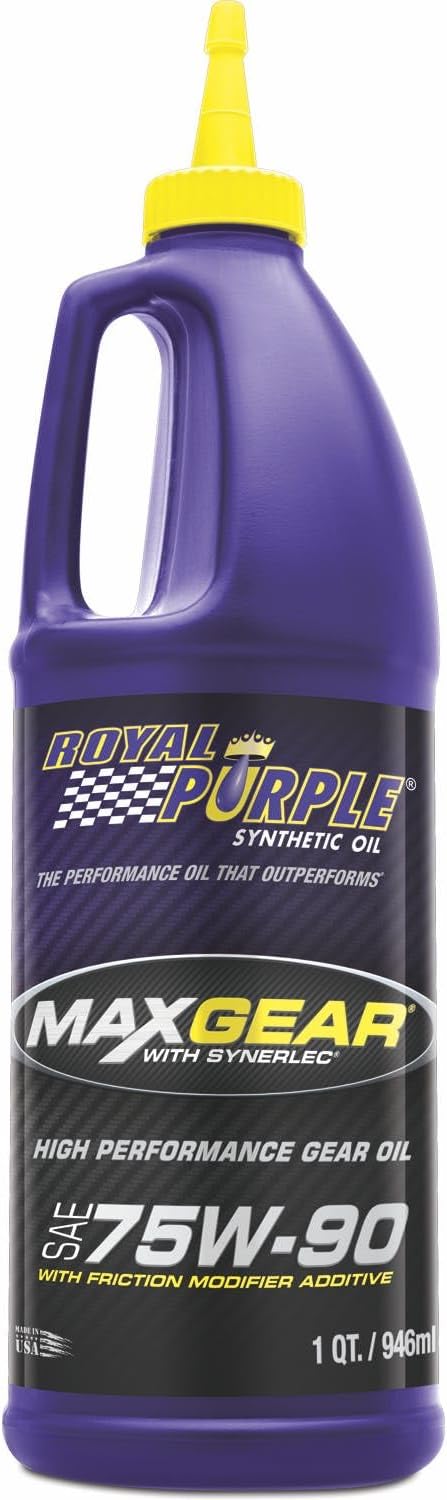 Royal Purple 01300 Max Gear Ultra-Tough High Performance Synthetic Gear Oil 75W-90-1 qt (Case of 2)