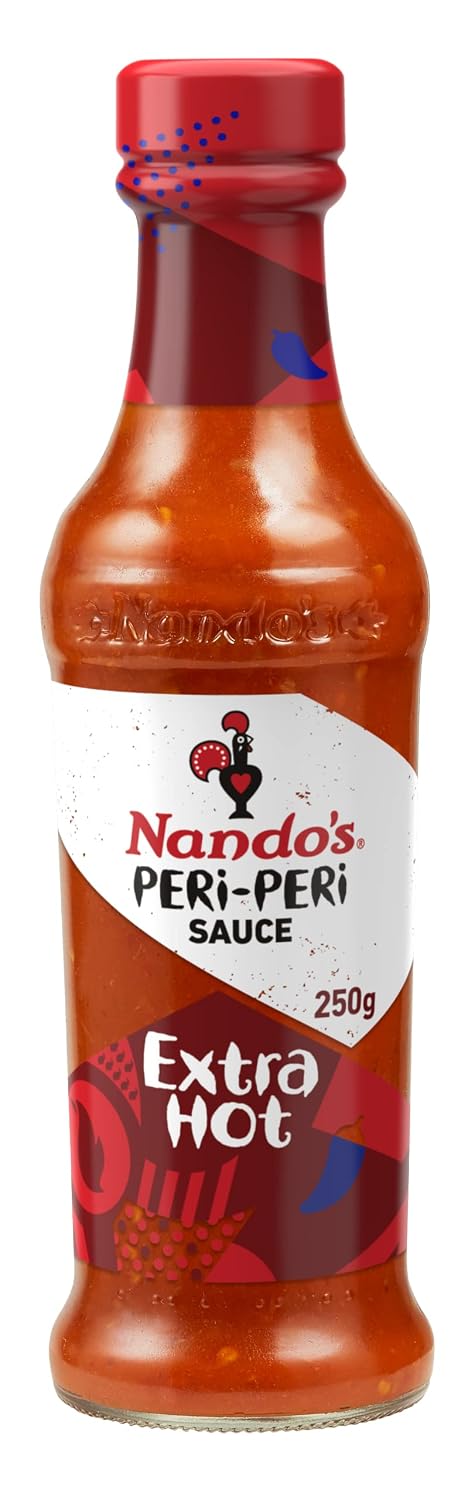 Nando's Peri-Peri XX Hot Sauce 2 by 9.1 oz LARGE dble Size South African (Extra Extra Hot)