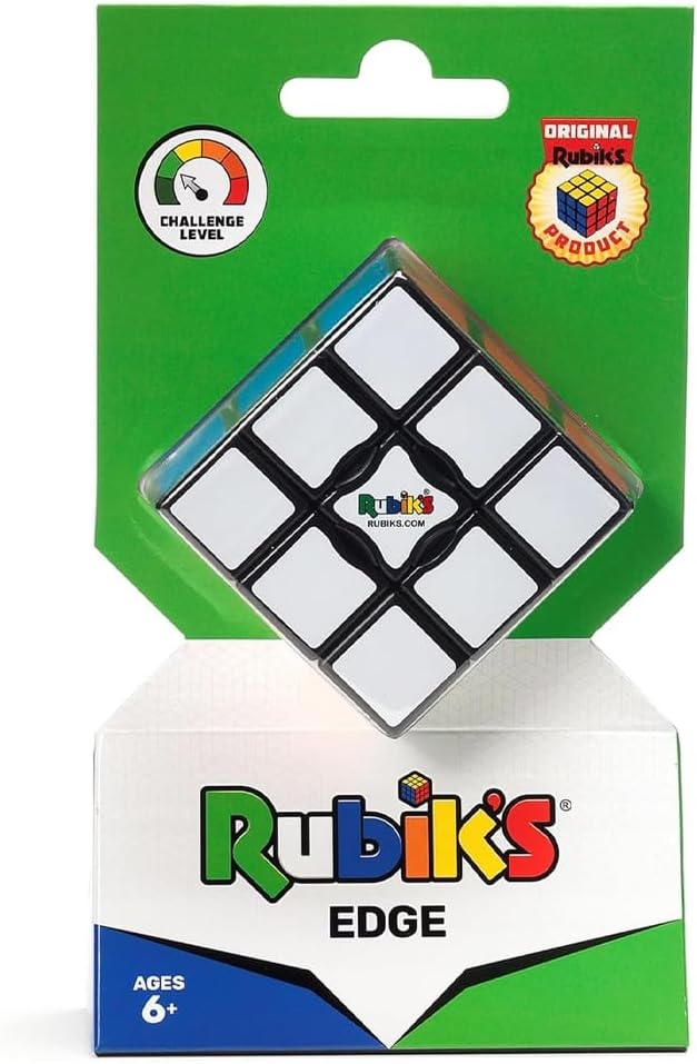 Rubik’s Edge 3x3x1 Rubik’s Cube for Beginners, One-Layer Puzzle Toy