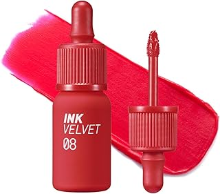 Peripera Ink the Velvet Lip Tint, High Pigment Color, Longwear, Weightless, Not Animal Tested, Gluten-Free, Paraben-Free (008 SELLOUT RED)