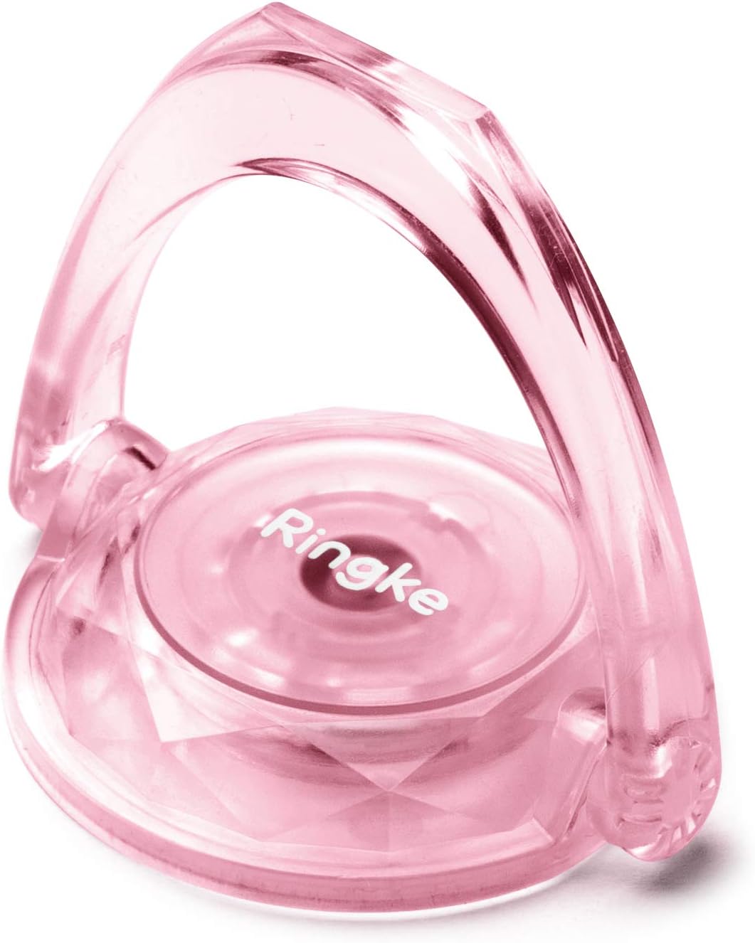 Ringke Prism Ring (Multi-Angle), Finger Ring Phone Holder Stand Attachable Full 360 Adjustable Rotation Grip Universal Smartphone Loop Kickstand for iPhone, Galaxy Case Accessory - Pink