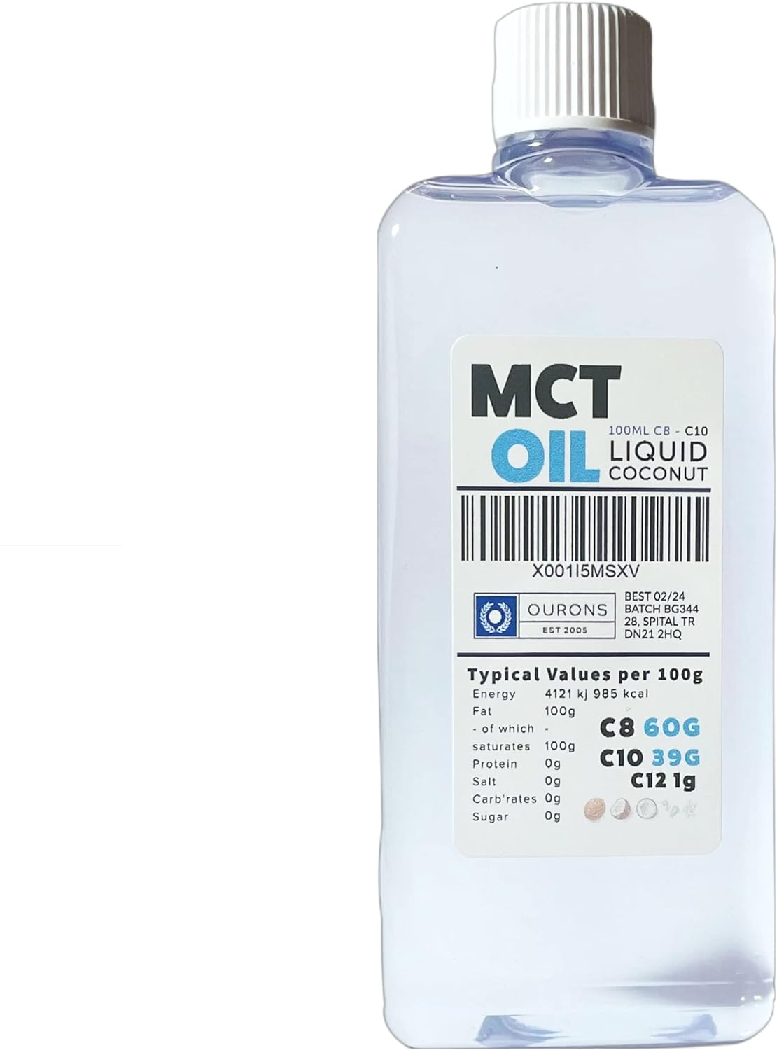 100ml MCT Oil C8-C10 Premium Food Grade
