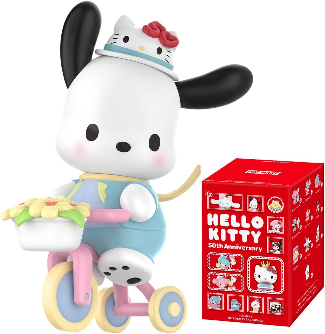 POP MART Sanrio characters Hello Kitty 50th Anniversary Series Figures 1Box Premium Design Gifts for Women Fan-Favorite Collectible Chic Art Toy Action Figure
