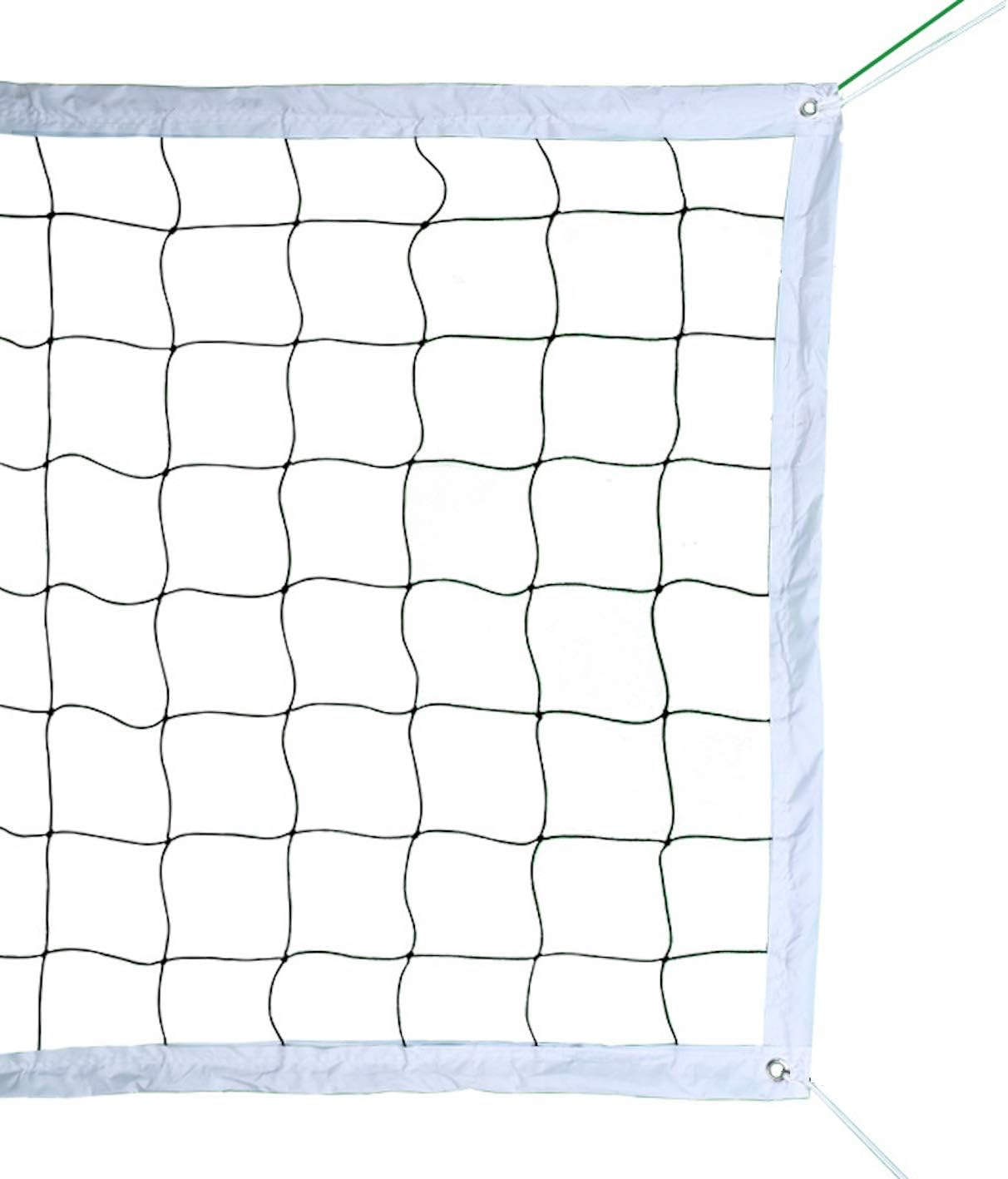 Professional Volleyball Net Outdoor with Aircraft Steel Cable, Heavy Duty VolleyballNet for Backyard, 32x3FT Portable Volleyball Nets for Pool Schoolyard Beach, Badminton/Pro VolleyballNets Set