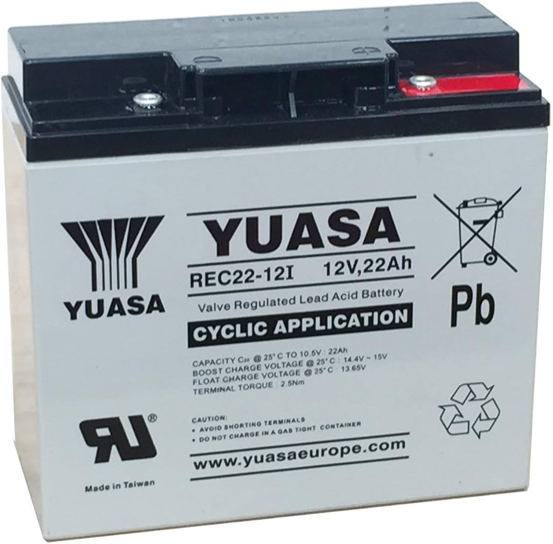 BATTERY, DEEP CYCLE, VRLA 12V 22AH