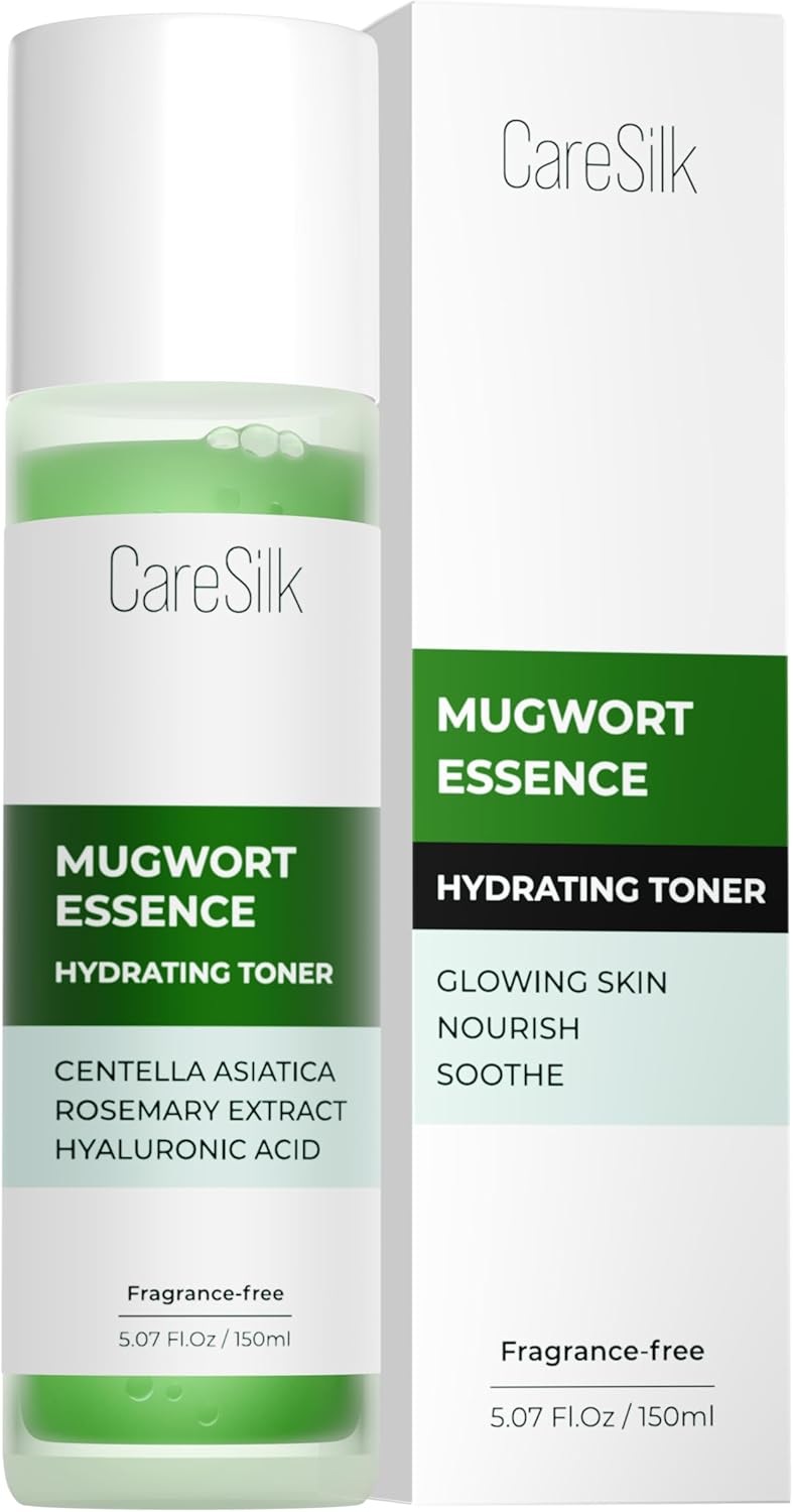 Mugwort Essence,Hydrating Face Toner with Artemisia, Hyaluronic Acid, Centella Asiatica & Rosemary Extract - Deep Moisturizing Skin Care & Barrier Protection Face Mist - 150 ml