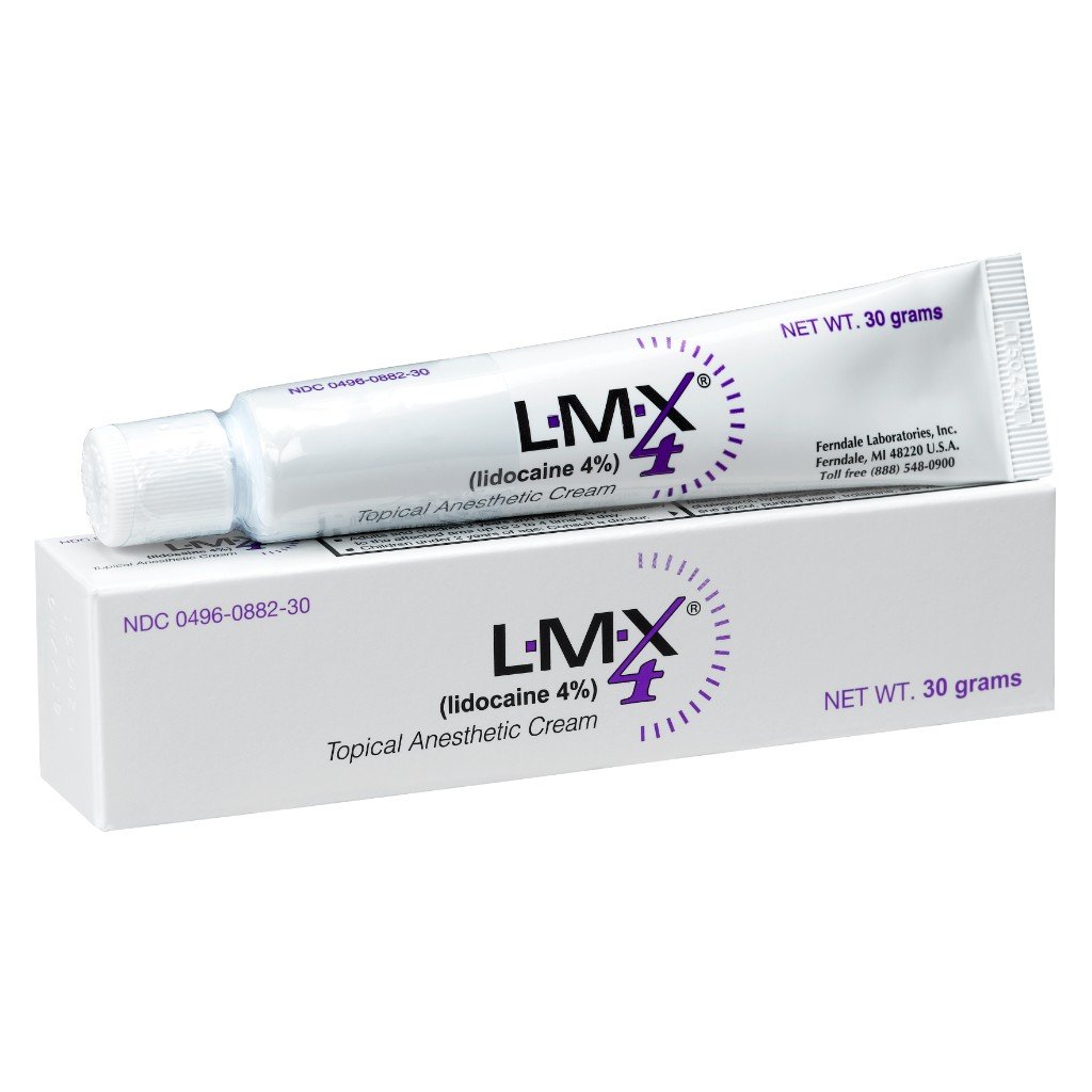 LMX4 Lidocaine Pain Relief Cream, 30g Tube – Topical, Fast Acting, Long Lasting use for Cuts, Scraps, Sunburn, & Bites