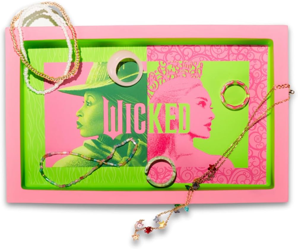 Wicked Elphaba & Glinda Trinket Tray Jewelry Dish (Officially Licensed Product) by Franco Collectibles