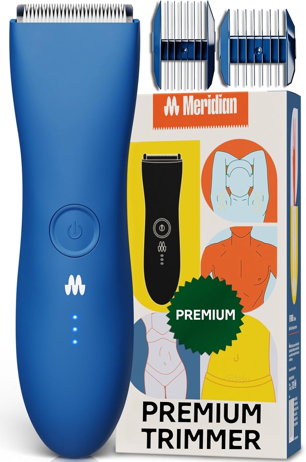 MERIDIAN The Trimmer Premium| Body Hair Trimmer for Men & Women | Ocean