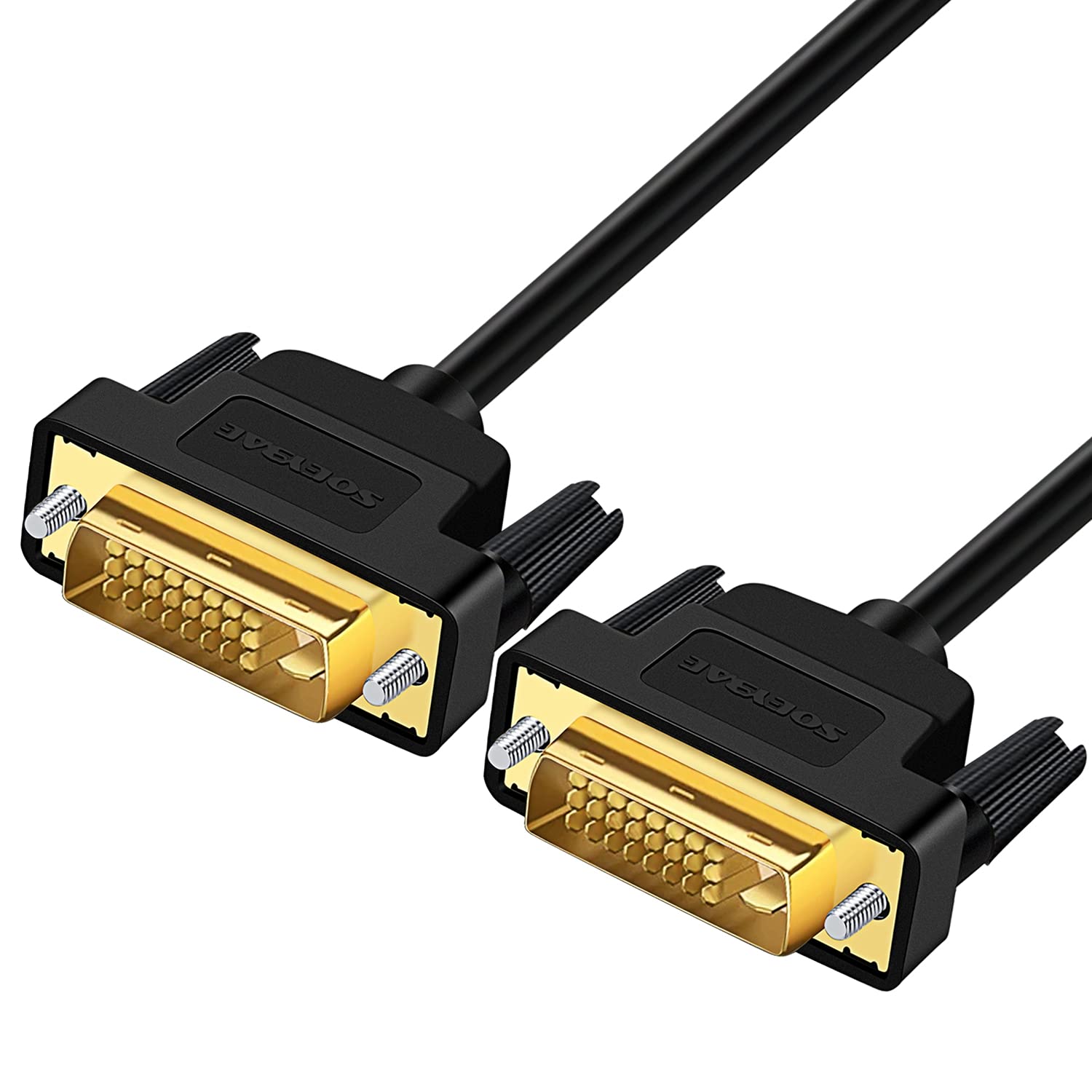 SOEYBAE DVI to DVI Cable, 1Meter dvi Cable 24+1 Support High Resolution 1920x1200 for DVD, HDTV Black