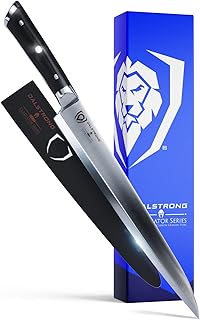 Dalstrong Yanagiba Knife - 10.5 inch Sushi Knife - Gladiator Series Elite - Forged German High Carbon Steel - Black G10 Handle Kitchen Knife - Asian Vegetable Knife - Sheath Included - NSF Certified