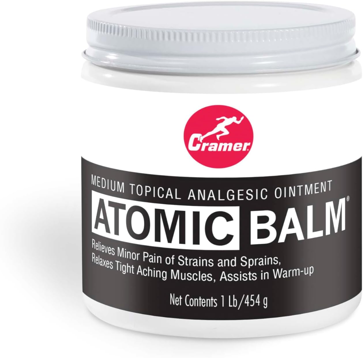 Cramer Atomic Balm, Medium Strength Warming Pain Reliever for Relieving Minor Pain From Strains & Sprains, Relaxing Tight Muscles, & Assisting in Warm-Up for Athletes, Relieve Joint & Arthritis Pain