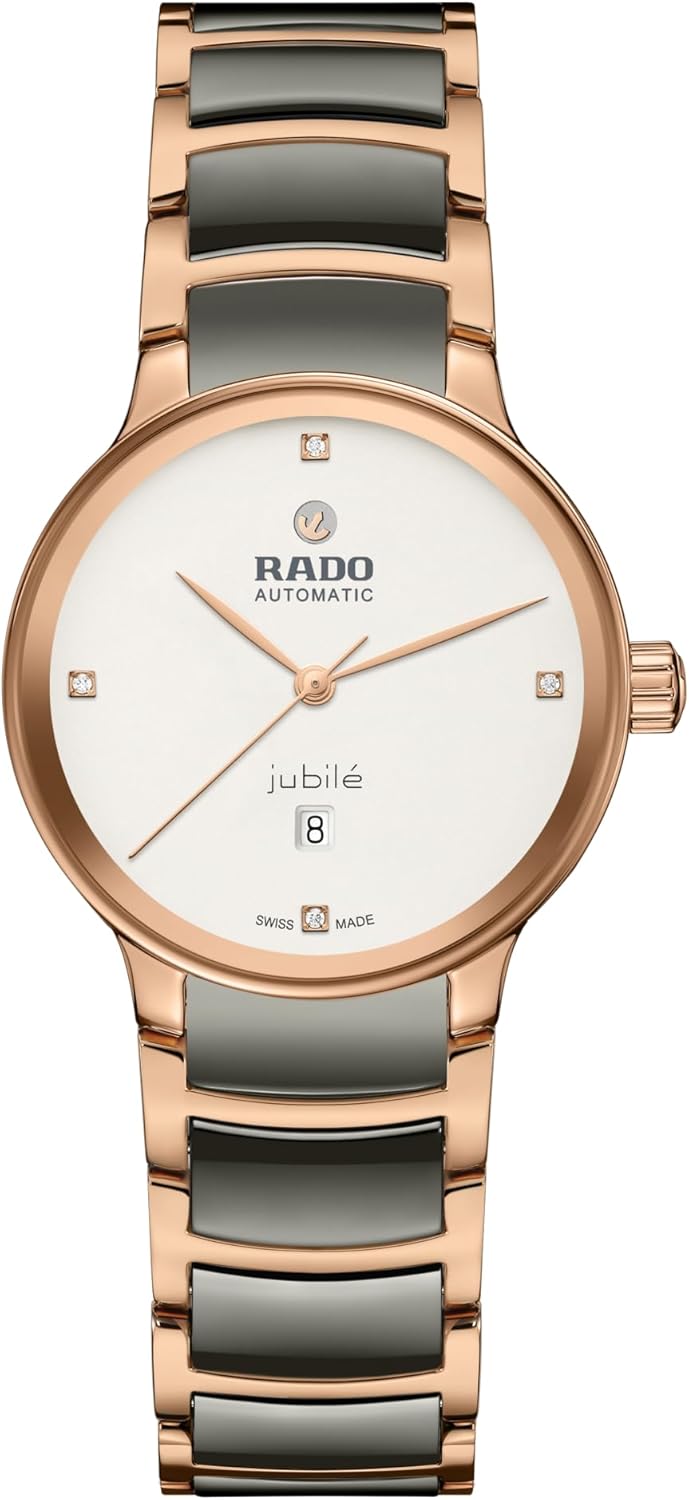 Rado -Centrix-Womens-Swiss Automatic Watch-Stainless Steel PVD-Sapphire Crystal -30.5mm