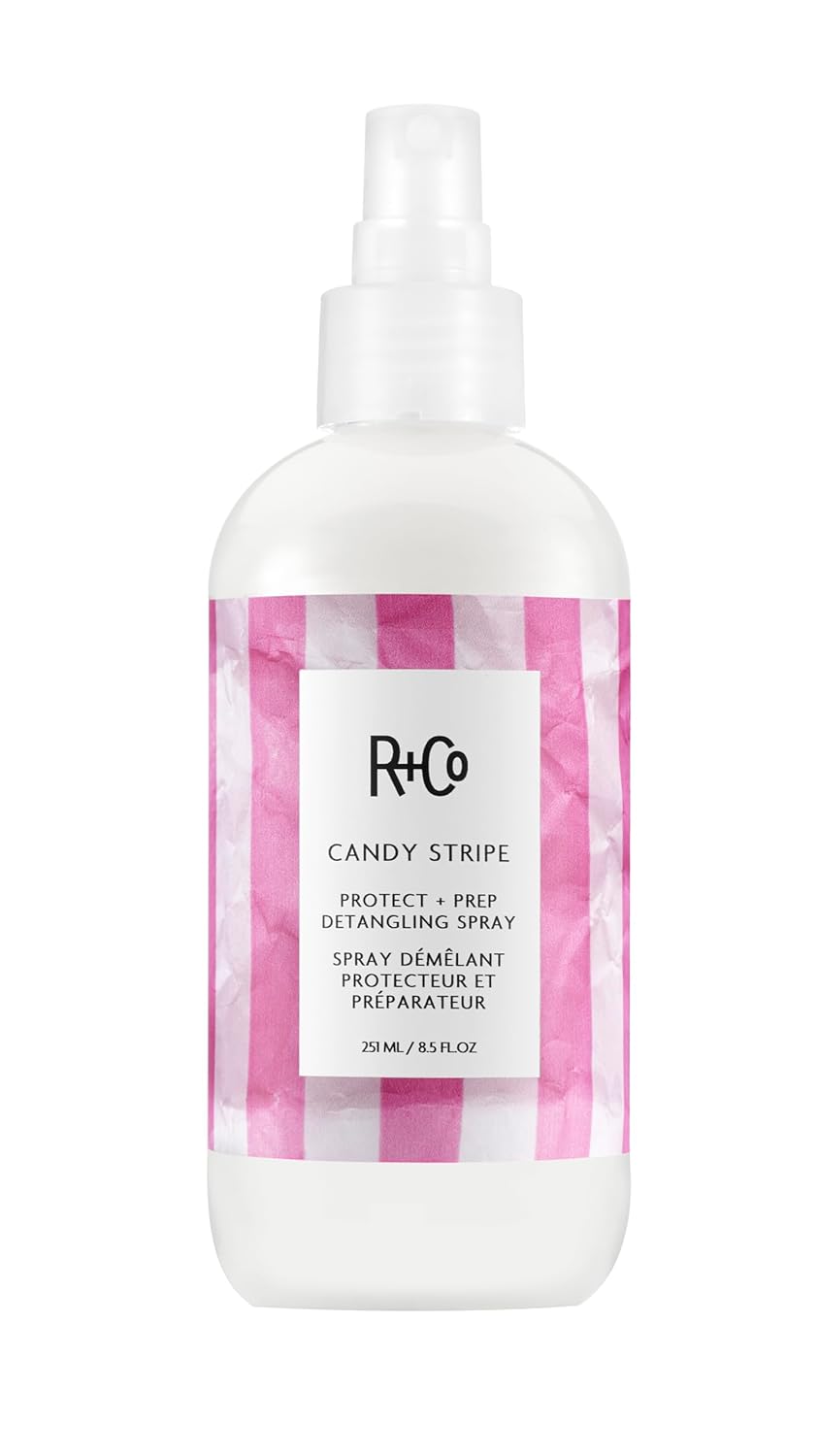 R+Co Candy Stripe Protect + Prep Detangling Spray
