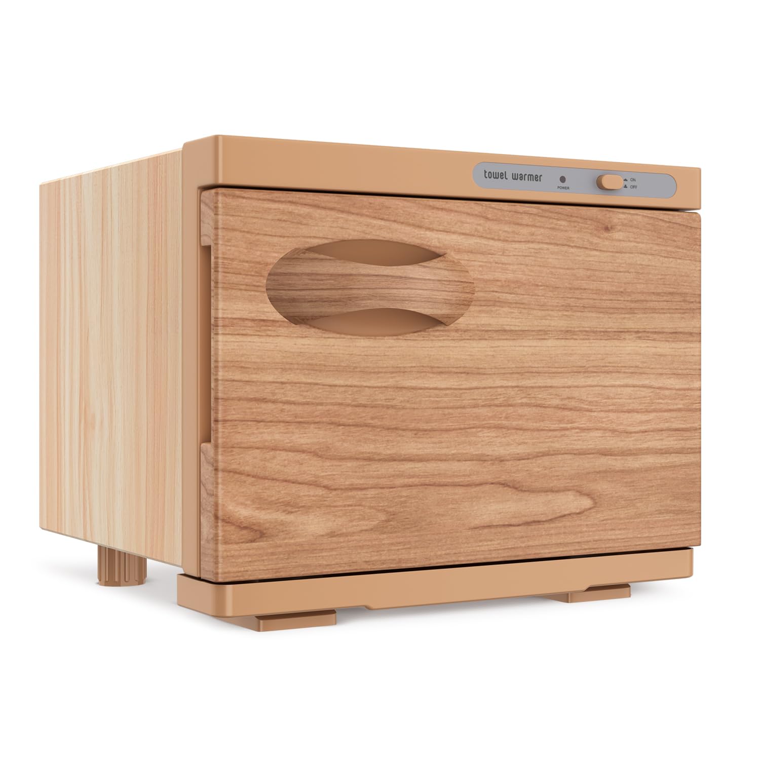 Towel Warmer Cabinet, 8L Hot Spa Small Towel Warmer Heating Use for Facial Spa, Hair Beauty, Salon Equipment and Home - Wood