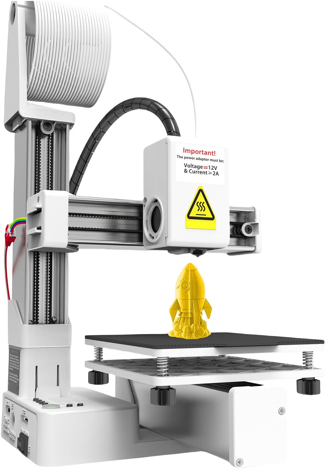 3D Printer for Beginners, Fully Assembled 3D Printing Machine with High 0.05mm Layer Resolution, Supports 1.75mm & TPU, Compact 4x4x4in Build Area for Home