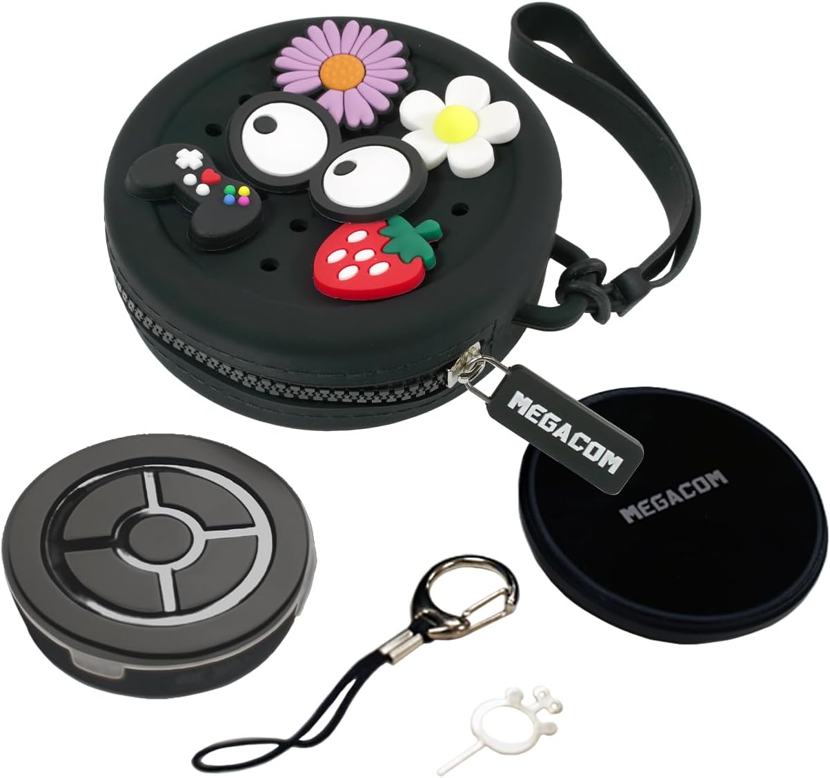 megacom DuoMon3 PRO Unique Auto-Reconnection Hourly, Dual accounts Pocket Auto Catcher, IPX7 Waterproof, App Adjustable Lights/Vibration/Sound, Type-C and Wireless Charging (Pad included)