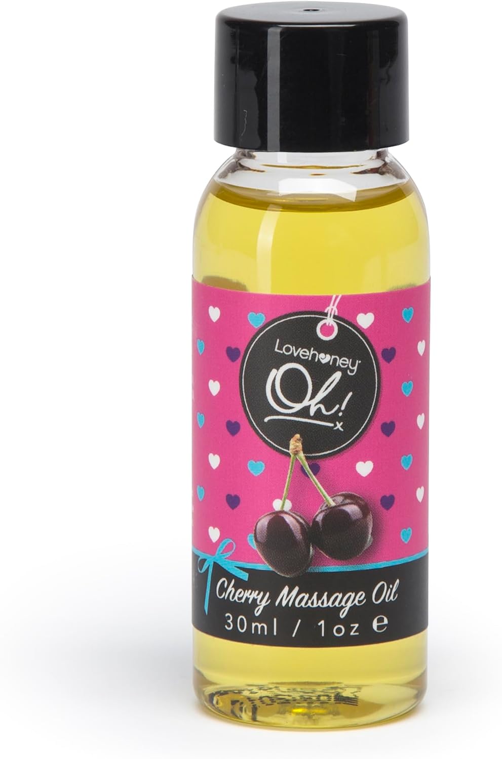 Lovehoney Cherry Massage Oil Infused with Essential Oils, 30ml
