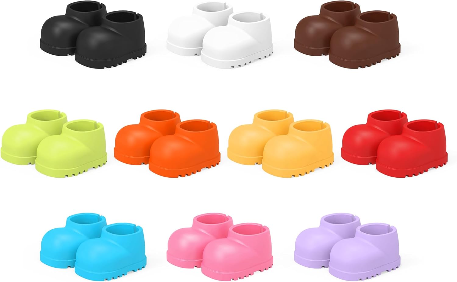 10Pairs Doll Shoes Compatible with Labubu Doll,10 Colors of Shoes for 17cm Doll