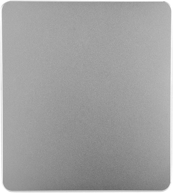 Aluminum Mouse Pad, Mouse Mat Hard Mousepad Metal Double Side Mouse Mat Ultra Thin Mouse Pads Cool Gaming Fast and Accurate Control Desk for Gaming Office Laptop Computer, Silver